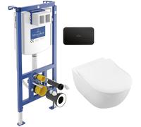 Set combi-pack set con copriwater Villeroy & Boch Subway 2.0 5614R201, modulo di installazione Villeroy & Boch ViConnect 92242700, 922490AN