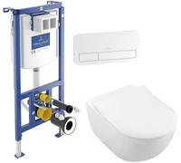 Set combi-pack set con copriwater Villeroy & Boch Subway 2.0 5614R2R1, modulo di installazione Villeroy & Boch ViConnect 92242700, 92249068