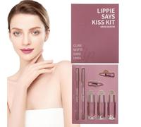 Set Combinati per Labbra | Per Labbra A Lunga Durata | Colorante | Per Donne, Ragazze, Viaggio, Business, Trasferta, Palco, Appuntamento, Riunione, Shopping