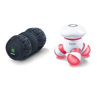 Set combinato Beurer MG 35 Deep Roll Rullo Massaggiante con Vibrazione, per il Rilassamento e la Rigenerazione Muscolare & Beurer MG 16 Mini Dispositivo per Massaggio, compatto, Colore Rosso