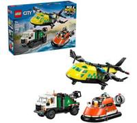 LEGO® City Aereo, Furgone con Piattaforma Elevatrice e Veicolo Hovercraft Remix 60505