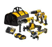 Set combinato Dewalt 18V 6 pezzi in una borsa 2x4,0 Ah DCK607M2