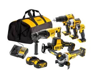 Set combinato Dewalt 18V 6 pezzi in una borsa 2x4,0 Ah DCK607M2