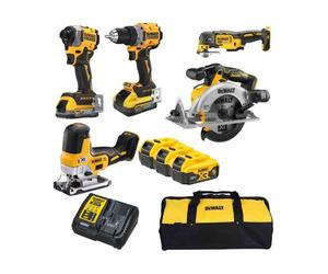 Set combinato Dewalt 18V 6 pezzi in una borsa 3x5,0 Ah DCK502P3
