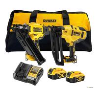 Set combinato di chiodatrice a batteria e senza spazzole DeWalt DCN692+DCN660 DCK246P2