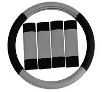 Set combinato di coprivolante universale FH Group Modernistic e cuscinetti per cintura di sicurezza, adatto alla maggior parte delle auto SUV, gr