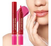 Set combinato di olio e fodera per labbra, fodere per labbra a doppia testa e combo lucide, cosmetici per trucco di bellezza idratante versatili per ragazze, donne, moglie, sorella, amici, 3ml, multic