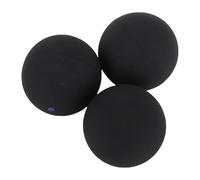 Set Combinato di Palline da Squash da 3 Pezzi per la Pratica di Allenamento Professionale, Ideale per Tutti i Livelli di abilità. Gomma, Punto Giallo Blu