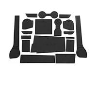 Set Combinato Di Tappetini Per Scanalature Delle Portiere Auto Per Isuzu Dmax D-max 2021 2022 2023+ Modifiche Interne Protegge la superficie originale del veicolo(LHD-Black)
