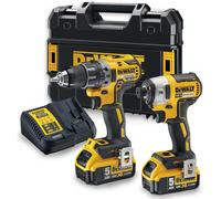 Set combinato di utensili a batteria DeWALT 18V 2x5,0 Ah DCK268P2T