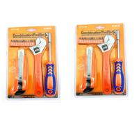Set combinato di utensili da 4 pezzi coltello, chiave e cacciavite a cricchet...