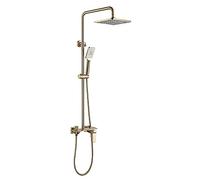 Set combinato doccia a pioggia con doccia a mano 3 funzioni Soffione grigio Vasca da bagno Rubinetto per vasca da bagno Sistema doccia Lussuosa esperienza d'acqua per la casa