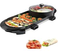 Set Combinato Hotpot E Grill, Barbecue Senza Fumo Con Rivestimento Antiaderente, Controllo Separato Della Temperatura Sistema Di Alimentazione Automatica Dell'olio, Per Ristoranti Feste