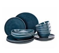 Set Combinato Rosenthal Junto Ocean Blue In Porcellana 16 Pezzi Per 4 Persone
