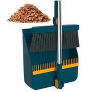 Set combinato scopa e paletta per la polvere, mini spazzola per la pulizia con manico rotante a 180°, strumento di pulizia compatto con setole dense per cucina, bagno, giardino, garage, sala a m