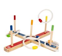 Set Combo da lancio ad anello - Sport indoor attrezzature leggere | Target Toss Challenge, divertimento adatto ai viaggi, supporto per anello regolabile, attività di team building, intrattenimento