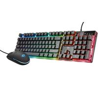 Set Combo Trust GXT 838 Azor Tastiera + Mouse Da Gaming Led RGB Per Computer Pc