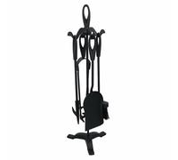 Set compagno camino camino a legna spazzola poker pala pinze bruciatore 5 pezzi