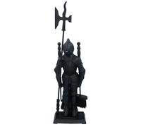 Set compagno camino camino bruciatore a legna Knight Soldier 72 x 21 x 12,5 cm