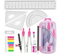 Set Compassi per tracciare geometria, Compassi e bussola di matematica Scuola, Rosa