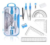 set compassi, righelli, goniometro, strumenti scuola, disegno, matematic, rob...
