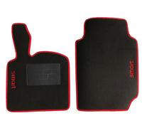 Set compatibile tappetini Smart fortwo 450 451 moquette battitacco in gomma