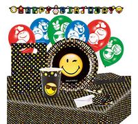 Set Compleanno Emoticons Sorridenti