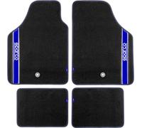 Set completo 03763 tappetini universali moquette auto blu quattro pezzi SPARCO