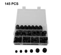 Set completo 145 copri dadi esagonali colore nero per vari per viti