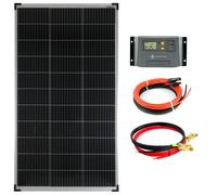 Set Completo 1x140 Watt Modulo Solare Carica Cavo Fotovoltaico Off-Grid PV