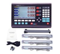 Set completo 3 Asse Lcd. Lettura digitale con 3 pezzi 0-1000mm Sensore codificatore in vetro lineare in vetro for tornio da fresatura YH800-3, DRO digitale(YH800-3 and 3 scales)
