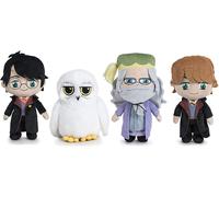 SET COMPLETO 4 PELUCHE 20cm HARRY POTTER Ron Silente Edvige ORIGINALI