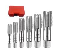 Set completo 6 estrattori per dadi per viti in acciaio carbonio, maschi conici per tubi nazionali, da G1 / 8 a G1, per strumenti artigianali e professionali per l ' estrazione bulloni della