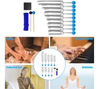 Set completo 9 pezzi forchette tuning per pratica guarigione e meditazione