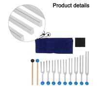Set completo 9 pezzi forchette tuning per pratica guarigione e meditazione