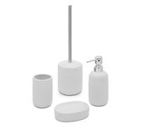 Set completo accessori bagno bianco in ceramica Cup