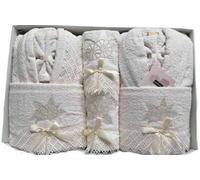 Set Completo Bagno Asciugamani Accappatoio Lui e Lei Ferlen Made In Italy