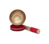 Set Completo Campana Tibetana XDrum Omshanti 10 cm - Peso: 300g - fatta a mano in India - ideale per meditazione e terapie - include cuscino e battente abbinati
