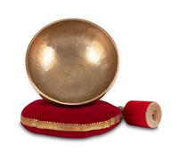 Set Completo Campana Tibetana XDrum Omshanti 25 cm - Peso: 1900g - fatta a mano in India - ideale per meditazione e terapia - include cuscino e battente abbinati