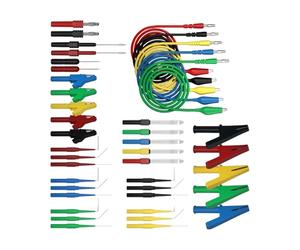 Set completo clip per isolati da 41 elettrici multiuso per multimetro Oscilloscopio Manutenzione automobilistica Set puntali resistenti isolati