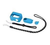 set completo coperture protettive per fotocamera include copriobiettivo e cinturino da polso resistente graffi per set protettivo in silicone flessibile per fotocamera sportiva 360 GO3