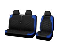 Set Completo Copri Sedili Auto Per Vivaro Per Peugeot Per Partner Per Golf 3 Per Vito Per Van Per Opel Per Vivaro 1 + 2 Coprisedile In Pelle PU(PU BLUE)