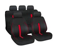 Set completo coprisedili auto universali Speed Nero-Rosso