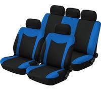 Set Completo Coprisedili e Poggiatesta Uranus Nero e Blu - anche per sedili con