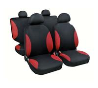 Palinuro Fodere auto coordinate Nero/Rosso 2 anter 2 poster 4 copripoggiatesta