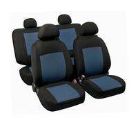 Procida Set Fodere Coordinate Nero/blu Coprisedili Set Completo Coprisedili