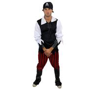 Set Completo: Costume Uomo Costume Maschile Pirata Stoertebeker L013 Gr.52 L
