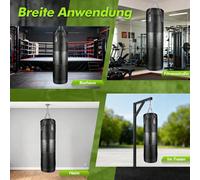 Set completo da 12 pezzi per allenamento con sacco da boxe, guantoni, fasce per le mani e robusto sistema di sospensione, perfetto per MMA, kickboxing e allenamento fitness a casa. Questo set completo