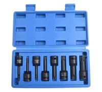 Set completo da 12 pollici per Torx Star Set per T20 a T80 Perfetto per applicazioni con chiavi da 1/2 pollici