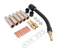 Set completo da 24 pezzi di punte e molle di fissaggio per una saldatura efficiente con torcia 15AK, kit di saldatura per riparazioni automobilistiche